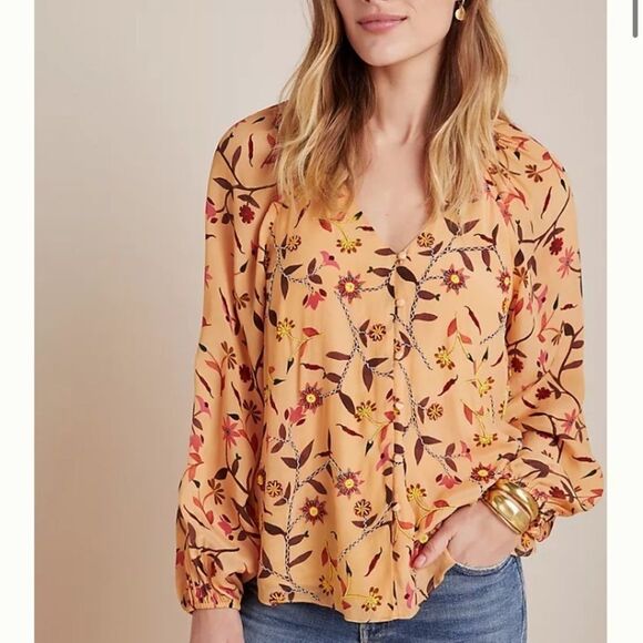 NWT Anthropologie Guapa Beatrice Buttondown Blouse - Picture 3 of 4